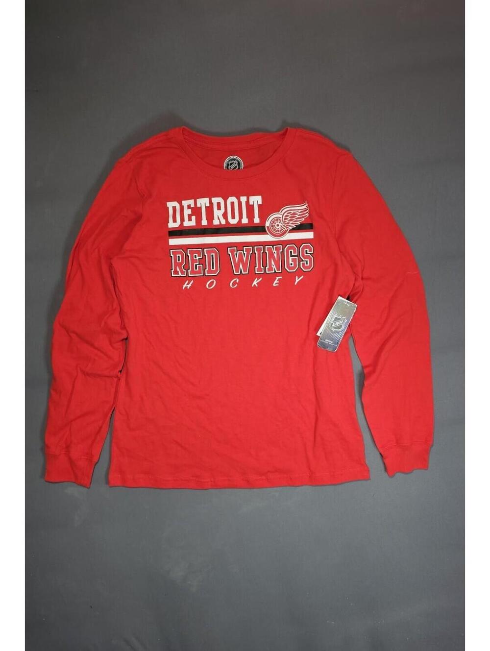 Detroit Red Wings Long Sleeve Shirt Kids XL 14/16 NWT NHL Hockey Tee